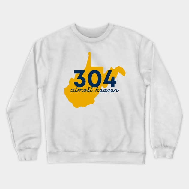 304 Almost Heaven Crewneck Sweatshirt by West Virginia Women Work